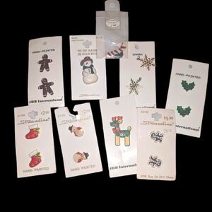 Vintage Holiday button lot‎